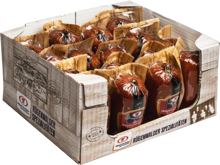 Rügenwalder Maschinenaufrichteverpackung